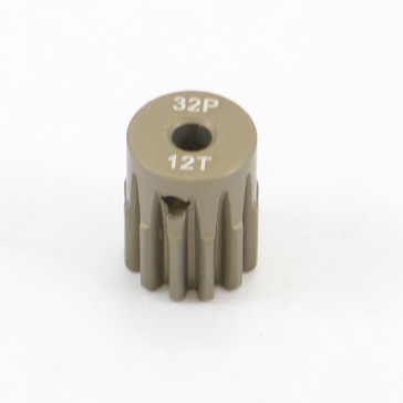 32DP 12T ALUMINIUM 7075 PINION GEAR (3.2mm SHAFT)