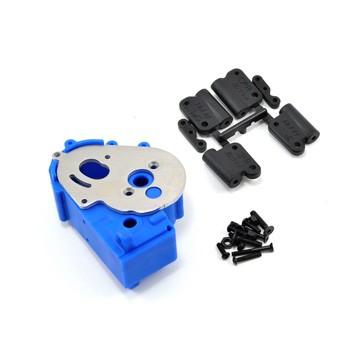 TRAXXAS 2WD HYBRID GEARBOX HOUSING AND REAR MOUNTS BLUE