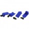 DISC.. SHOCK SHAFT GUARDS for TRAXXAS 1/10th SCALE SHOCKS - BLUE