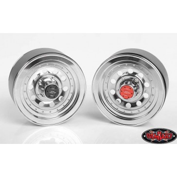 Classic 10-Hole Chrome 1.9  Beadlock Wheels