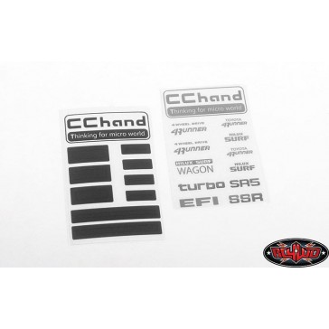 Metal Logo Decal Sheet for 1985 Toyota 4Runner