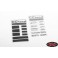 Metal Logo Decal Sheet for 1985 Toyota 4Runner