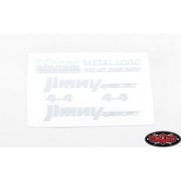 Metal Emblems for MST 1/10 CMX w/ Jimny J3 Body (White)