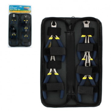 5pc Mini Plier set + Zip-up Case