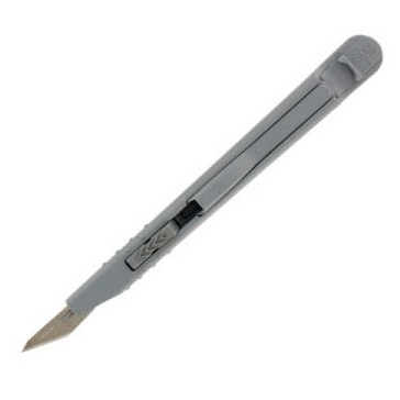 Retractable Safety Knife n°10a Grey