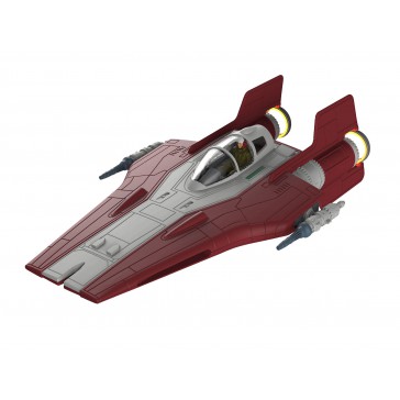 Revell Build & Play 1:44 Star Wars Resistance A-Wing Fighter Red Model Kit