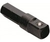 Adapter 1/4" buitenvkt.- 1/4" buiten 6-kant