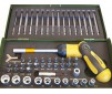 Coffret d'embouts de vissage, 54 pièces avec tournevis pliable