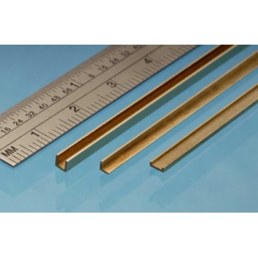 Brass 'U' 4.0 x 4.0 x 4.0 mm (1p.)