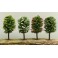 Decor 4 Loofbomen in Bloei 10cm.