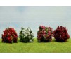 Decor 4 buissons 4 coul. 3.5cm