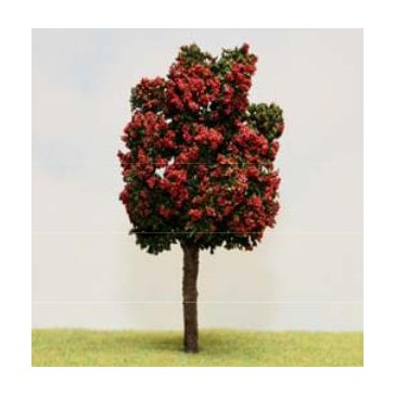 1 Arbre Fruitier Fleuri Rouge 10cm.
