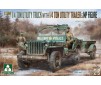 1/4 Ton Utility Truck with 1/4 Ton Utility Trailer & MP Figure 1/35