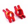 Carriers, stub axle (red-anodized 6061-T6 aluminum) (rear) (2)