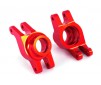 Carriers, stub axle (red-anodized 6061-T6 aluminum) (rear) (2)