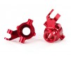 Steering blocks, 6061-T6 aluminum (red-anodized), left & right