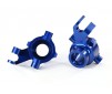 Steering blocks, 6061-T6 aluminum (blue-anodized), left & right