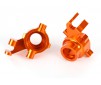 Steering blocks, 6061-T6 aluminum (orange-anodized), left & right