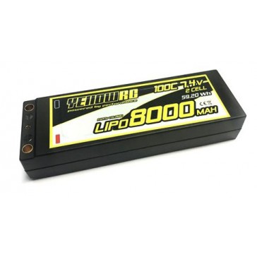 LiPo 8000mAh 7,4V 2S 100C Hardcase