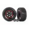 Tires and wheels, assembled, glued (2.2'black wheels, 2.2' tires) (2)