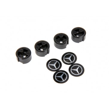 Center caps, Mercedes-Benz G 500 wheel (black) (4) (requires 8255A e