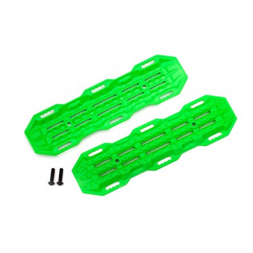 Traction boards, green/ mounting hardware