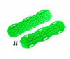 Traction boards, green/ mounting hardware