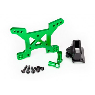Shock tower, front, 7075-T6 aluminum (green-anodized) (1)/ body mount