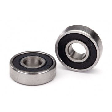 Ball bearing, black rubber sealed (6x16x5mm) (2)