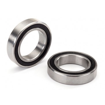 Ball bearing, black rubber sealed, stainless (20x32x7mm) (2)