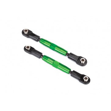 Camber links, front (TUBES green-anodized, 7075-T6 aluminum, stronger