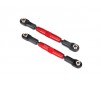 Camber links, front (TUBES red-anodized, stronger than titanium) (83m