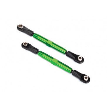 Camber links, rear (TUBES green-anodized, 7075-T6 aluminum, stronger