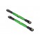 Camber links, rear (TUBES green-anodized, 7075-T6 aluminum, stronger