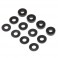 DISC.. M3 Aluminum Washer Set, Black (4ea)
