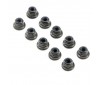 M3 Flanged Lock Nuts (10)