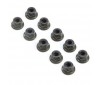 M4 Flanged Lock Nuts (10)