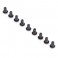 Button Head Screws, M2.5x4mm (10)