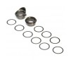 Rear Gearbox Bearing Inserts, Aluminum: 8X