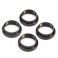 16mm Shock Nuts & O-rings (4): 8X