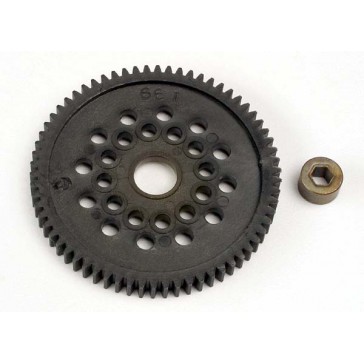 Spur gear (66-Tooth) (32-Pitch) w/bushing