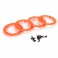 DISC.. Beadlock Ring, Orange w/ Screws (4): 22SCT