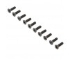 Flat Head Screws, Stl, BO, M4 x 14mm (10)