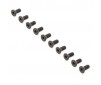 Flat Head Screws, Stl, BO, M4 x 10mm (10)