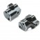 Caster Block, 0 Degree, L/R, Aluminum: Mini-T 2.0