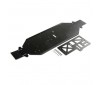 Chassis w/Brace, 4mm Black: DBXL-E 2.0