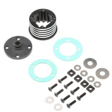 Diff Housing Set, Aluminum (1): DBXL-E