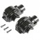 Aluminum Diff Case, Black: LST/2, 3XL-E