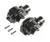 Aluminum Diff Case, Black: LST/2, 3XL-E