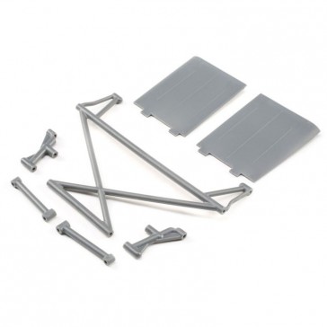Rear Tower Support,X-Bar,Mud Guards,Gray: Rock Rey